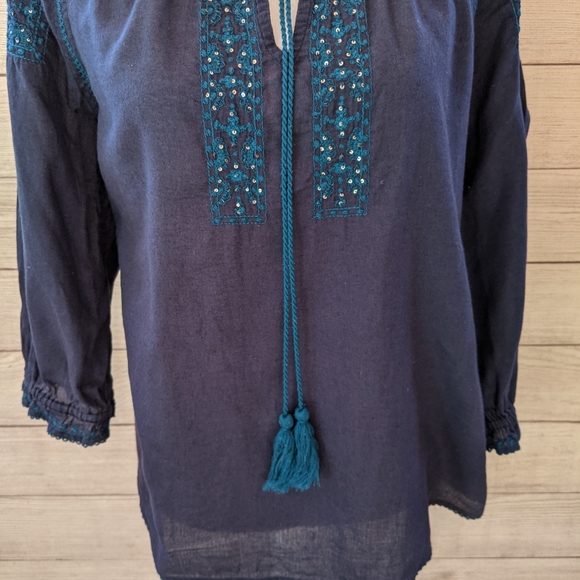 Lucky Brand peasant top in excellent condition, si - Picture 5 of 14